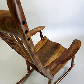 Sam Maloof Inspired Walnut Rocking Chair