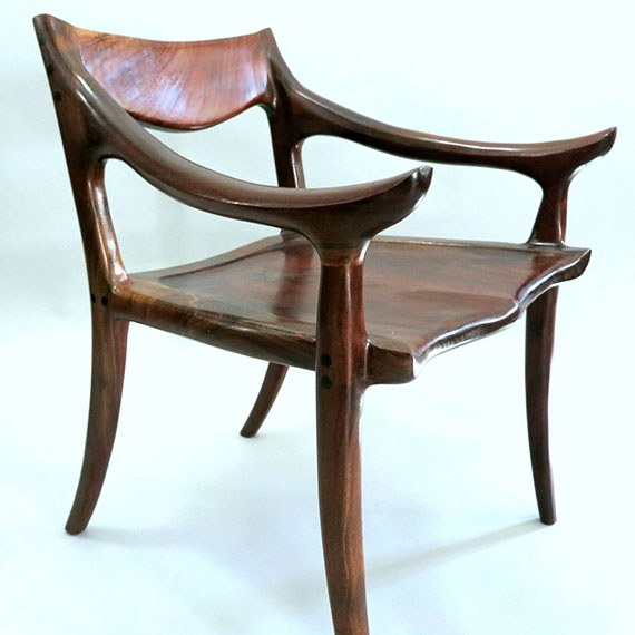 Handmade Walnut Tea Chair