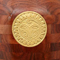 Carved Aztec Sun Design for Wood Turned Vessel